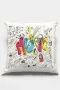 Çok Renkli Pop Art Çift Taraflı Yastık Kırlent Kılıfı KRL030