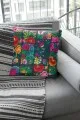 Retro Kırlent Kılıfı Çok Renkli Patchwork Çift Taraflı Kırlent Kılıfı KRL102