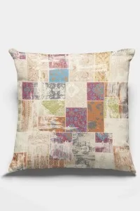 Çok Renkli Patchwork Çift Taraflı Kırlent Kılıfı KRL170 Çok Renkli Patchwork Çift Taraflı Kırlent Kılıfı KRL170