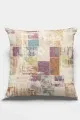 Patchwork Kırlent Modelleri Çok Renkli Patchwork Çift Taraflı Kırlent Kılıfı KRL170