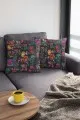 Patchwork Kırlent Modelleri Çok Renkli Patchwork Çift Taraflı Kırlent Kılıfı KRL290