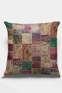 Çok Renkli Patchwork Çift Taraflı Kırlent Kılıfı KRL293 Çok Renkli Patchwork Çift Taraflı Kırlent Kılıfı KRL293