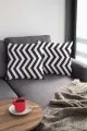 Zigzag Kırlent Kılıfı Siyah Zigzag Çift Taraflı Yastık Kırlent Kılıfı KRL302