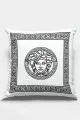 Versace Kırlent Kılıfı Beyaz Çerçeveli Çift Taraflı Yastık Kırlent Kılıfı KRL308
