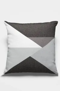 Gri Geometrik Desen Çift Taraf Yastık Kırlent Kılıfı KRL347 Gri Geometrik Desen Çift Taraf Yastık Kırlent Kılıfı KRL347