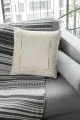 Modern Kırlent Gold Çerçeveli Çift Taraflı Yastık Kırlent Kılıfı KRL375