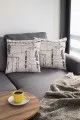 Modern Kırlent Kılıfları Kahverengi Vintage Çift Taraflı Yastık Kırlent Kılıfı KRL406