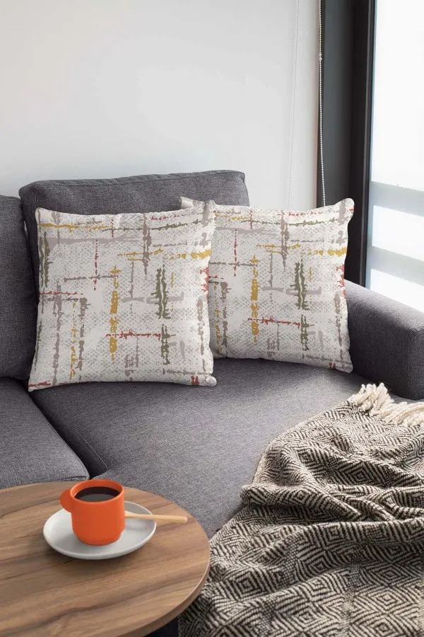 Modern Kırlent Kılıfları Yeşil Vintage Çift Taraflı Yastık Kırlent Kılıfı KRL408