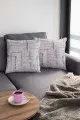 Modern Kırlent Modelleri Pembe Vintage Çift Taraflı Yastık Kırlent Kılıfı KRL409