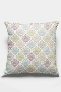 Renkli Damask Desen Çift Taraf Yastık Kırlent Kılıfı KRL416 Renkli Damask Desen Çift Taraf Yastık Kırlent Kılıfı KRL416