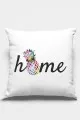 Home Sweet Home Yazılı Kırlent Beyaz Mutfak Çift Taraflı Yastık Kırlent Kılıfı KRL427