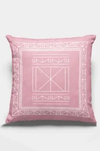 Pembe Etnik Desen Çift Taraflı Yastık Kırlent Kılıfı KRL429 Pembe Etnik Desen Çift Taraflı Yastık Kırlent Kılıfı KRL429