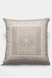 Vizon Etnik Desen Çift Taraflı Yastık Kırlent Kılıfı KRL430 Vizon Etnik Desen Çift Taraflı Yastık Kırlent Kılıfı KRL430