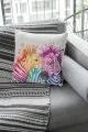Zebra Desenli Kırlent Zebra Hayvan Temalı Çift Taraflı Kırlent Kılıfı KRL445