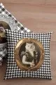 Kedi Desenli Yastık Kedi Kıyafetli Hayvanlar Çift Taraflı Kırlent Kılıfı KRL926
