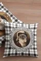 Kedi Kıyafetli Hayvanlar Çift Taraflı Kırlent Kılıfı KRL927