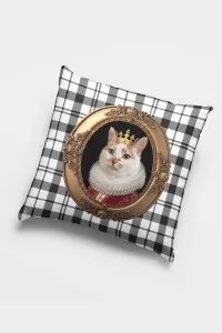 Kedi Kıyafetli Hayvanlar Çift Taraflı Kırlent Kılıfı KRL928 Kedi Kıyafetli Hayvanlar Çift Taraflı Kırlent Kılıfı KRL928