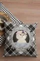 Kedi Desenli Yastık Kedi Kıyafetli Hayvanlar Çift Taraflı Kırlent Kılıfı KRL931