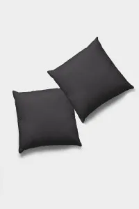 Füme Düz Sade 2'li Set Çift Taraflı Kırlent Kılıfı 2KRL001 Füme Düz Sade 2'li Set Çift Taraflı Kırlent Kılıfı 2KRL001