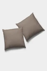 Vizon Düz Sade 2'li Set Çift Taraflı Kırlent Kılıfı 2KRL008 Vizon Düz Sade 2'li Set Çift Taraflı Kırlent Kılıfı 2KRL008