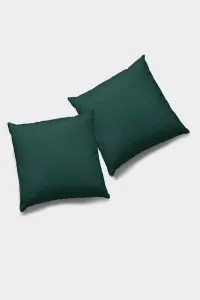 Zümrüt Düz Sade 2'li Set Çift Taraflı Kırlent Kılıfı 2KRL018 Zümrüt Düz Sade 2'li Set Çift Taraflı Kırlent Kılıfı 2KRL018