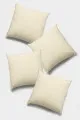 4 Lü Kırlent Kılıfı Krem Modelleri Krem Tek Renk 4'lü Set Çift Taraflı Kırlent Kılıfı 4KRL002