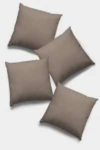 Vizon Tek Renk 4'lü Set Çift Taraflı Kırlent Kılıfı 4KRL008 Vizon Tek Renk 4'lü Set Çift Taraflı Kırlent Kılıfı 4KRL008