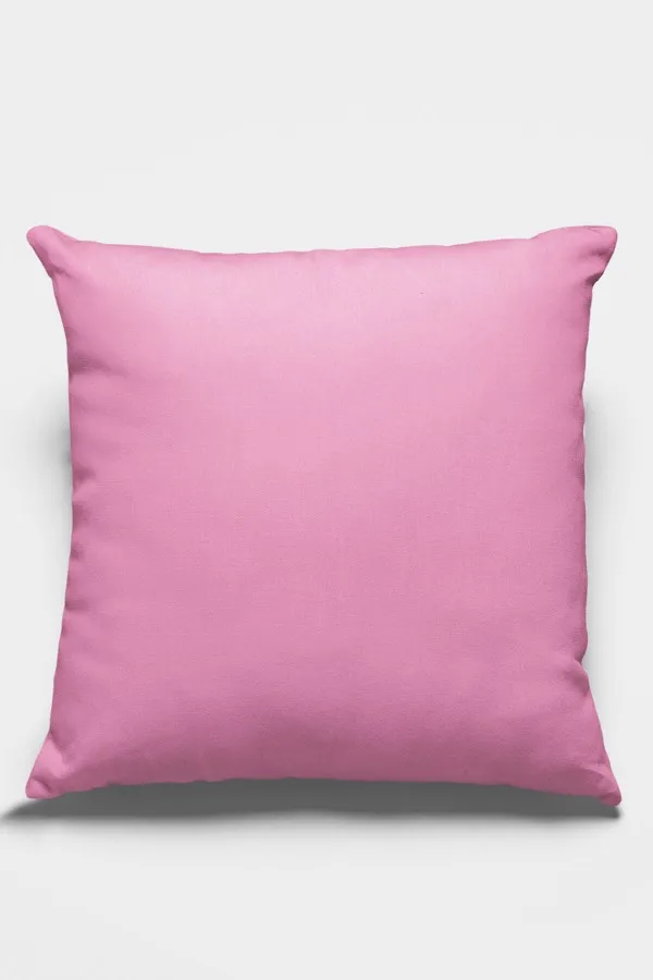 4 Lü Pembe Dekoratif Yastık Modelleri Pembe Tek Renk 4'lü Set Çift Taraflı Kırlent Kılıfı 4KRL014