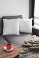 4 Lü Düz Beyaz Kırlent Kılıfı Modelleri Beyaz Tek Renk 4'lü Set Çift Taraflı Kırlent Kılıfı 4KRL026