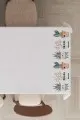 Ekru Kaktüs Desen Dokuma Leke Tutmaz Masa Örtüsü MSO034