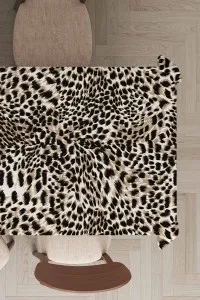Bej Leopar Desen Dokuma Leke Tutmaz Masa Örtüsü MSO050 Bej Leopar Desen Dokuma Leke Tutmaz Masa Örtüsü MSO050