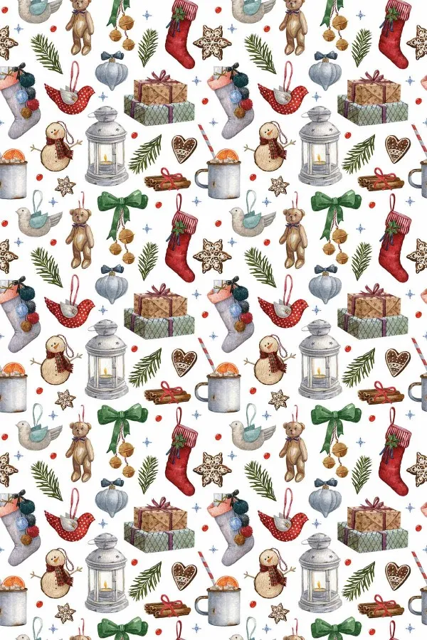 Yılbaşı İçin Masa Örtüsü Kırmızı Christmas Dokuma Leke Tutmaz Masa Örtüsü MSO058