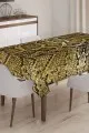 Bilgisayar Masa Örtüsü Gold Krokodil Timsah Dokuma Leke Tutmaz Masa Örtüsü MSO067