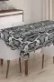 Silver Timsah Krokodil Dokuma Leke Tutmaz Masa Örtüsü MSO068