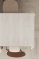 Küçük Sehpa Örtüsü Kemik Sade Premium Dokuma Leke Tutmaz Masa Örtüsü MSO088