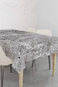 Gri Sade Premium Dokuma Leke Tutmaz Masa Örtüsü MSO101 Gri Sade Premium Dokuma Leke Tutmaz Masa Örtüsü MSO101