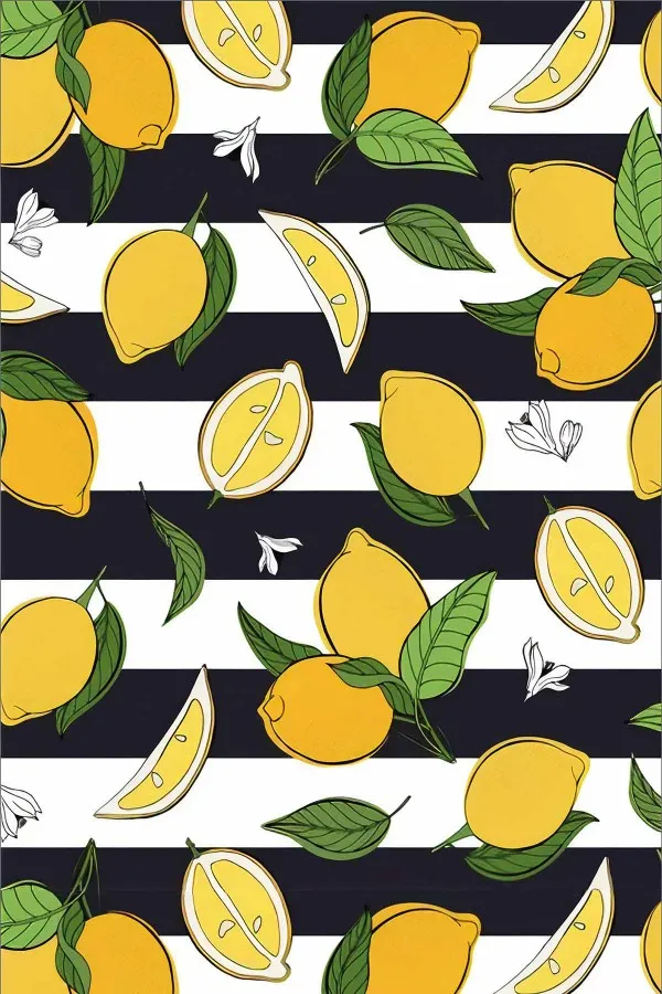 Limon Desenli Masa Örtüleri Sarı Limon Motifli Dokuma Leke Tutmaz Masa Örtüsü MSO124