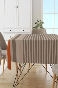 Bej Çizgi Desenli Dokuma Leke Tutmaz Masa Örtüsü MSO177 Bej Çizgi Desenli Dokuma Leke Tutmaz Masa Örtüsü MSO177