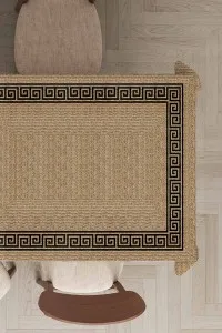 Bej Hasır Görünümlü Dokuma Leke Tutmaz Masa Örtüsü MSO189 Bej Hasır Görünümlü Dokuma Leke Tutmaz Masa Örtüsü MSO189
