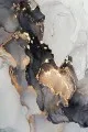 Cafe Masa Örtüsü Modelleri Gold Mermer Görünümlü Dokuma Leke Tutmaz Masa Örtüsü MSO267