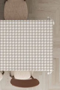 Bej Kazayağı Dokuma Leke Tutmaz Masa Örtüsü MSO286