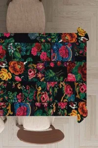 Çok Renkli Patchwork Dokuma Leke Tutmaz Masa Örtüsü MSO290 Çok Renkli Patchwork Dokuma Leke Tutmaz Masa Örtüsü MSO290