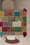 Çok Renkli Patchwork Dokuma Leke Tutmaz Masa Örtüsü MSO291
