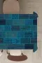 Turkuaz Patchwork Dokuma Leke Tutmaz Masa Örtüsü MSO294