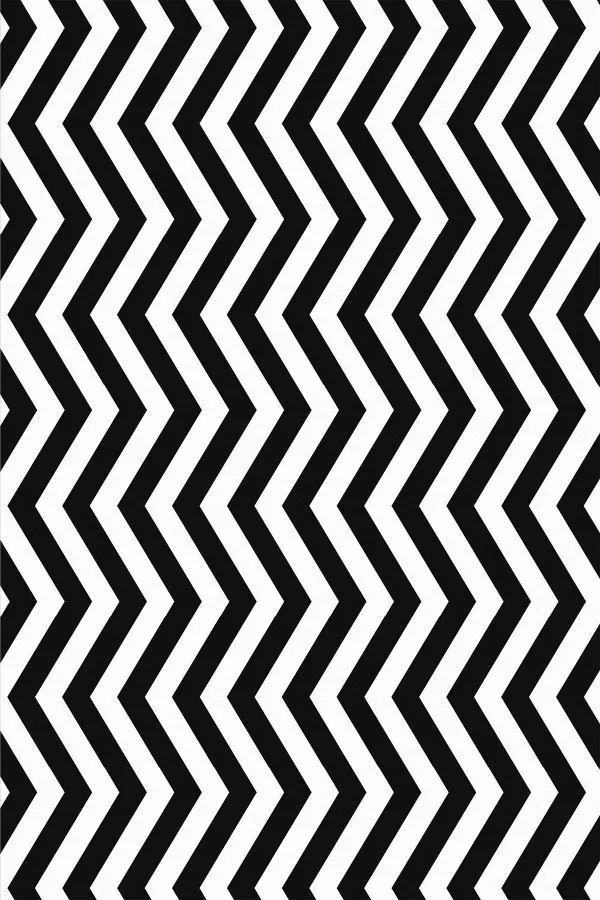Romantik Masa Örtüsü Siyah Zigzag Desenli Dokuma Leke Tutmaz Masa Örtüsü MSO302