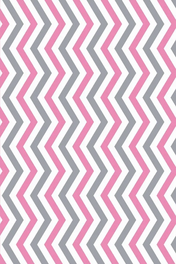 Yuvarlak Sehpa Örtüsü Modelleri Pembe Zigzag Desenli Dokuma Leke Tutmaz Masa Örtüsü MSO304