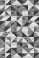 Masa Örtüsü Lastikli Füme Geometrik Desenli Dokuma Leke Tutmaz Masa Örtüsü MSO385