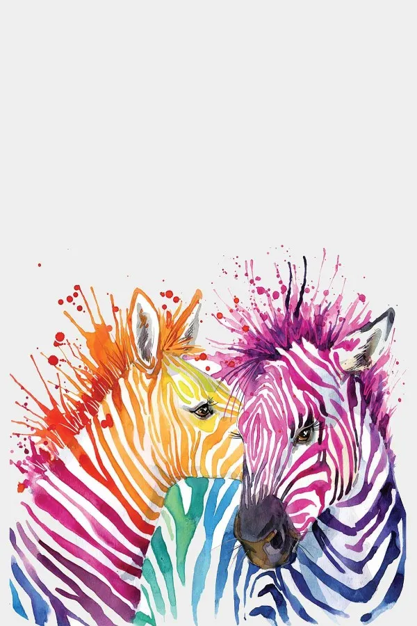 Hayvan Temalı Masa Örtüsü Ekru Zebra Hayvan Temalı Leke Tutmaz Masa Örtüsü MSO445