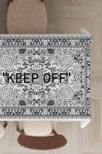 Beyaz Keep Off Dokuma Leke Tutmaz Masa Örtüsü MSO455 Beyaz Keep Off Dokuma Leke Tutmaz Masa Örtüsü MSO455