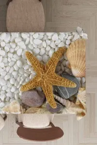 Sarı Deniz Yıldızı Dokuma Leke Tutmaz Masa Örtüsü MSO459 Sarı Deniz Yıldızı Dokuma Leke Tutmaz Masa Örtüsü MSO459